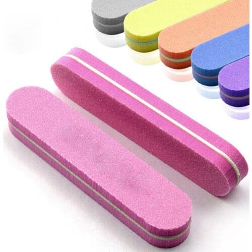 CHNRMJL 20Pcs Mini 100/180 High Quality Washable Nail File Buffer Professional Double Sides Sponge Nails Art Block Manicure Tool