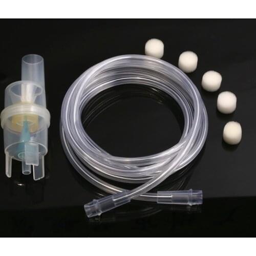 Children Medicinal Home Air Compressor Nebulizer Accessorie Atomizer Soft Tube Inhaler Catheter & 10ml Medical Atomized CupAdult