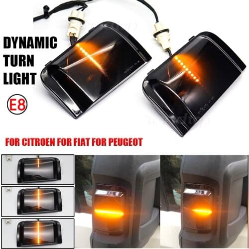 For Peugeot Boxer Citroen Jumper RELAY RAM PROMASTER For Fiat Ducato Truck Car Dynamic Blinkers LED Turn Lamp Side Mirror Lights