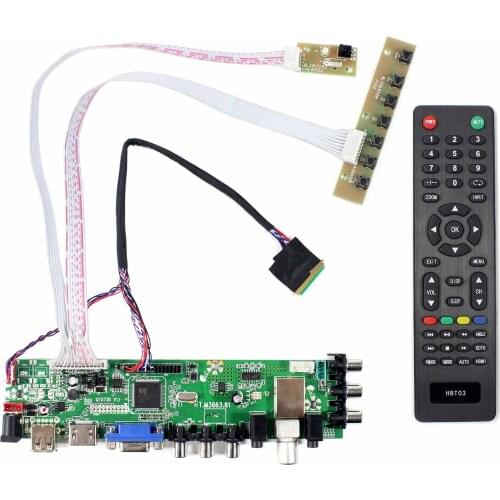 HD MI VGA AV USB ATV DTV LCD Board Work for 10.1 inch 1024X600 WLED backlight 40PIN LVDS LCD: N101BFE CLAA101WB03 B101AW06
