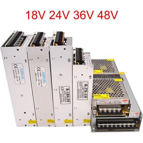 Power Supply Transformer AC 110-220V To DC 18V 24V 36V 48V Power Supply 18 24 36 48 V Volt 5A 10A SMPS Fonte 500W For LED Strip