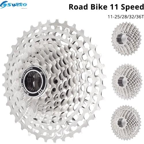 SWTXO Road Bike 11 Speed Cassette Bicycle Ultralight Freewheel Sprocket 11-25T 28T 32T 34T 36T MTB Flywheel k7 11v for SHIMANO