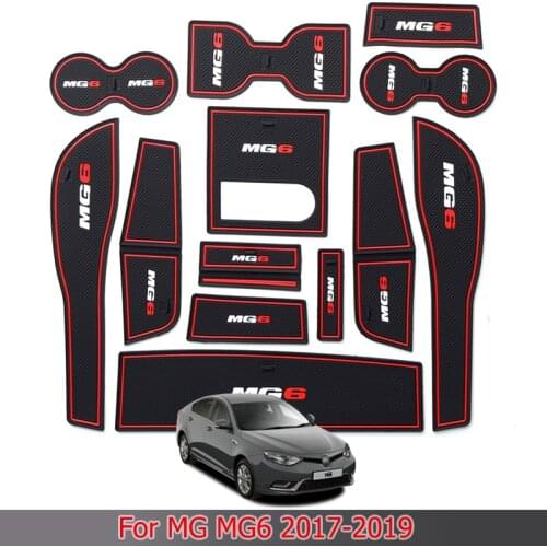 For MG 6 2017-2019 Groove Mat Water Coaster Mat Non-slip Mat Storage Tank Storage Mat