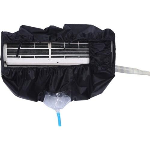 Air Conditioner Cover Washing Wall Mounted Air Conditioning Cleaning Protective Dust Cover Cleaner Bags Tightening Belt