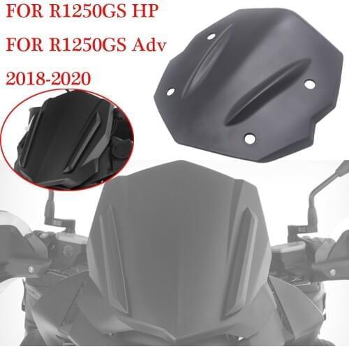Front Windshield Black For BMW R1250GS HP 2018 - 2020 ADV Windscreen Airflow Wind Deflector
