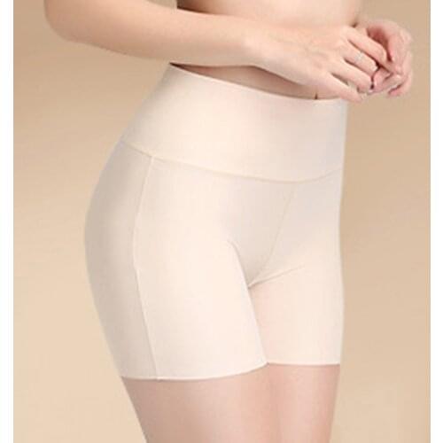 Soft Knitted Safety Shorts Women High Waist Anti Friction Boyshorts Panties Ladies Plus Size Seamless Boxers For Women Underwear