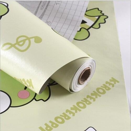 Papel de parede kids wallpaper pvc vinyl self adhesive cute wall paper for children room decor
