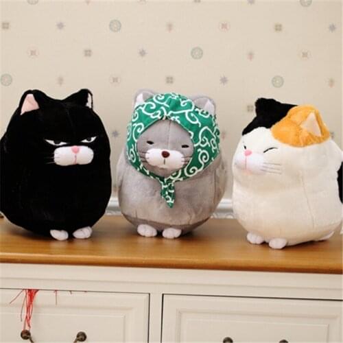Plush Toy Cute Cartoon Cat Stuffed Soft Toy Simulation Cat Dolls Birthday Gift For Children