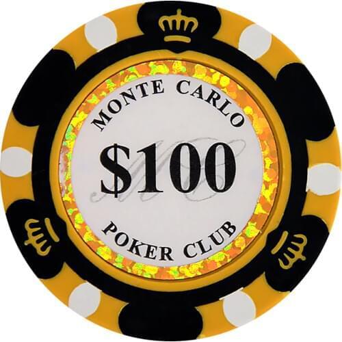 Clay Poker Chips 14g Sets Casino Poker Coins 40mm Coin Poker Chips Entertainment Custom Texas Hold'em Dollar Coins 10pcs/pack