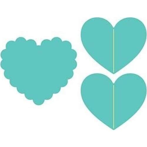 Accordion Hear cutting dies & stamps scrapbook dariy decoration stencil embossing template diy greeting card Make Albums