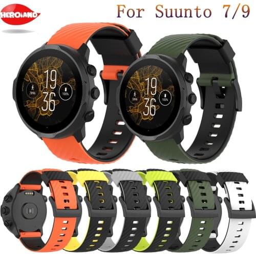 Wrist strap for Suunto 7 9 baro watch accessories silicone band for Suunto D5 spartan sport wrist hr baro wristband replacement