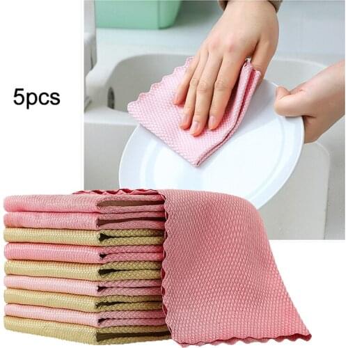 Kitchen Cleaning Cloth Super Absorbent Glass Cleaning Special Fish Scales Strong Cleaning Cloth Will Not Damage The Equipment