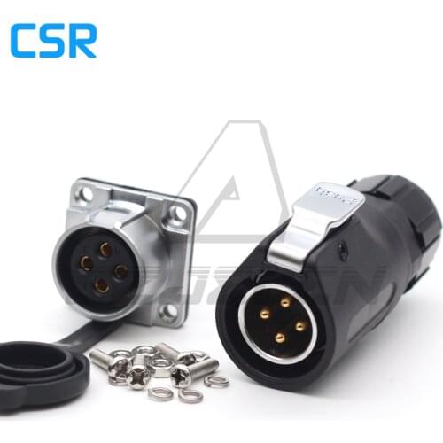 XHP20 series, Waterproof and Dust-proof connectors Male and female Waterproof Wire Connector 4pin Cable Screw