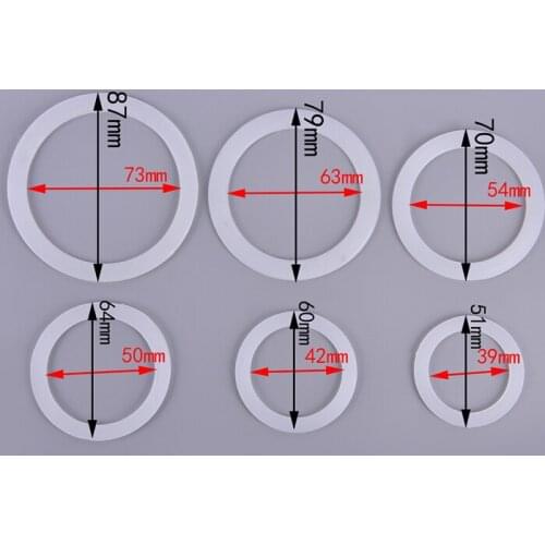 Silicone Seal Ring Flexible Washer Gasket Ring Kitchen Coffee Parts Makers Accessories 1PCS