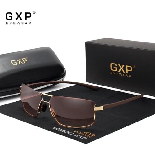 GXP Brand Design Sunglasses Men Driving Square Frame Sun Glasses Male Classic Unisex Goggles Eyewear Gafas