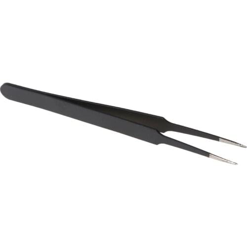 11XC Carbon Steel High Precision Black Handicraft Clamp Plier Curved Tweezer DIY Nipper ESD-15/ESD-14