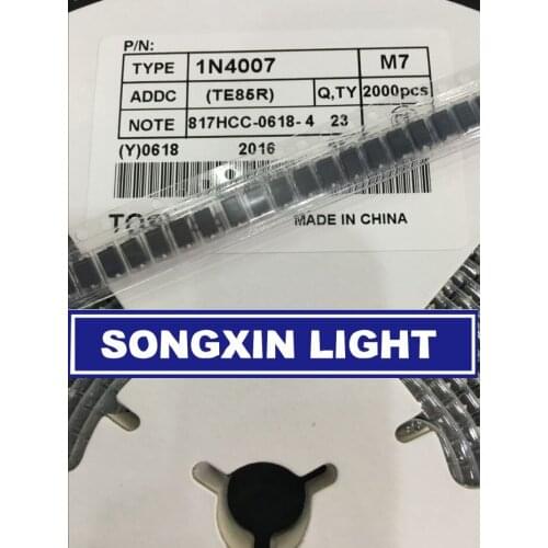 50pcs/lot SMD 1N4007 4007 Rectifier Diode 1A 700V M7
