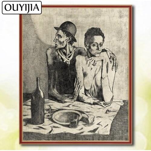 5D DIY Diamond Painting OUYIJIA Picasso Full Square Abstract Character Mosaic Picture Of Rhinestone Diamond Embroidery For Sale