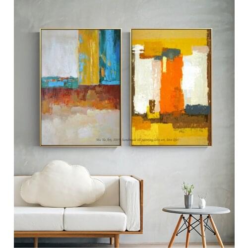 MUYA abstract painting large canvas wall art tableau decoration murale salon wall pictures for living room modern oil painting