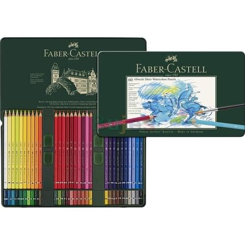 Faber-Castell Albrecht Durer Watercolor Pencil Tin, Set of 60 Colors (FC117560)