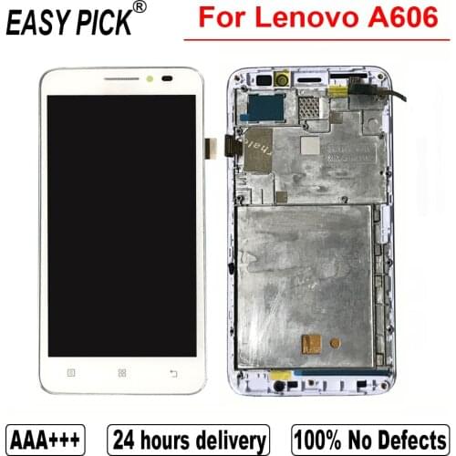 For Lenovo A606 LCD Display Touch Screen Digitizer Assembly Replacement With Frame