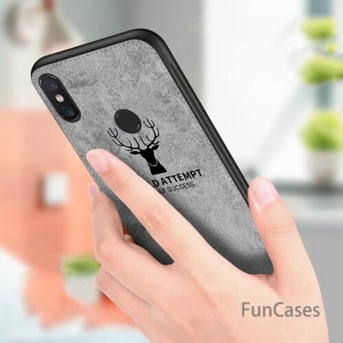 For XiaoMi Redmi Note 6 5 Pro Case Redmi 5 5Plus 6 6A 6 Pro cover deer fabric silicone case for XiaoMi Mi A1 A2 5x 6x Mi 8 SE