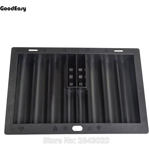 Hot 350pcs Texas Hold'em Poker Poker Chip Tray Black Jack Plastic Tray Gambling Casino Poker Club Board Game Accessory