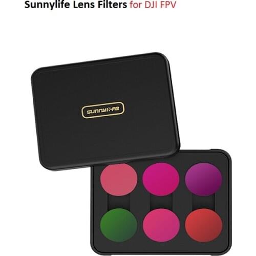 SunnyLife Done Filter For DJI FPV 3 pcs Glass Lens Filter Mini/2 Filters Neutral Density Polar CPL+ND8+ND16 FV-FI9323