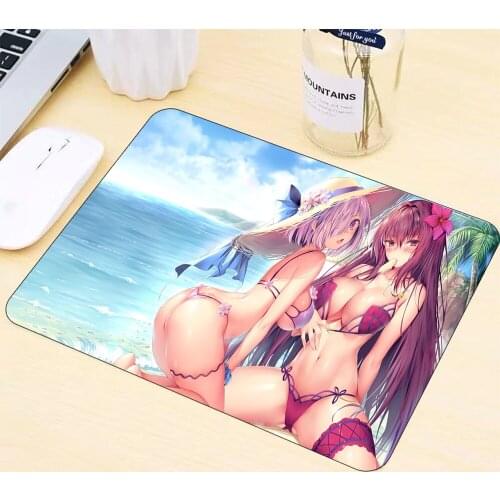 Sexy Girl Small Mouse Pad Genshin Impact Laptops PC Gamer Keyboard Office Desktop Gaming Accessories Anime Mousepad Best Seller