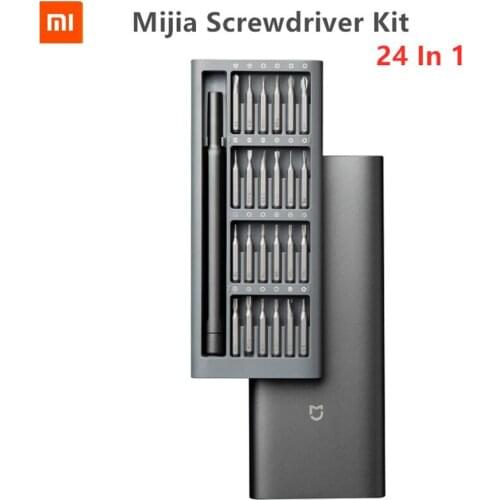 2020 New Original Xiaomi Daily Use Screwdriver Kit 24 Precision Magnetic Bits Alluminum Box DIY Screw Driver Set For Smart home