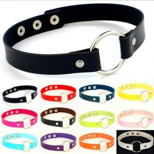 Necklace Ladies Necklace Womens Necklace Trend Street Punk Leather Rivet Ring Necklace Clavicle Chain Nightclub Necklace