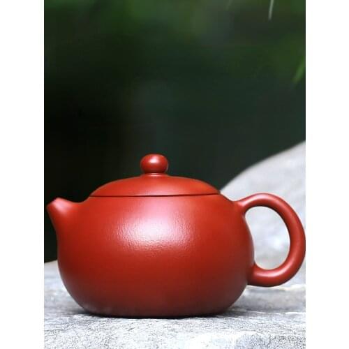 Sand gift yixing recommended pure manual undressed ore teapot with a bucket of tea small dahongpao kung fu xi shi
