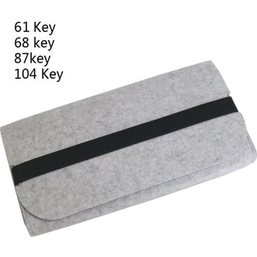 Portable Storage Organizer Felt Durable Pouch Dust Proof Mechanical Keyboard Bag U1JA