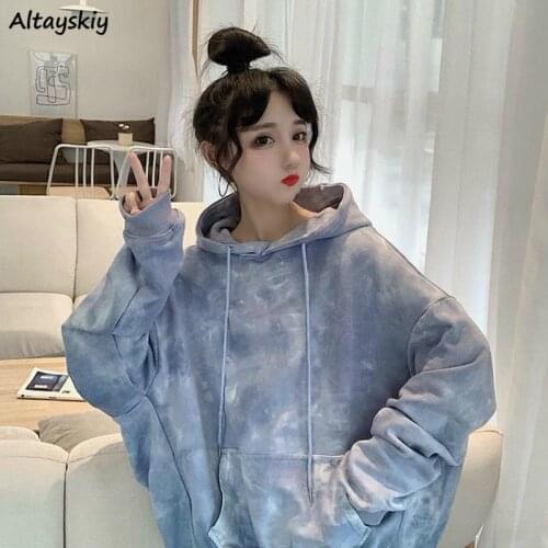 With Hat Hoodies Chic Autumn Ins Print College Harajuku Teens Sweatshirts Lovely Popular Basic Simple Soft Stylish Womens Hoodie