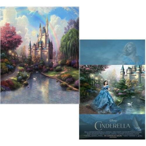 Storybook Castle Princess Photography Backdrops Background for Photo Studio Newborn Baby Photo Props Custom Backdrops