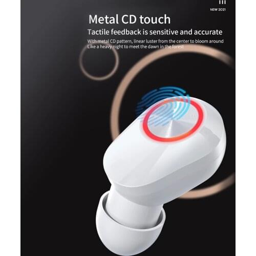 M8 Bluetooth Earphones True Wireless 5.0 TWS in-Ear Earbuds Mini Active Noice Cancelling Headset Stereo Sound Sport Earpiece