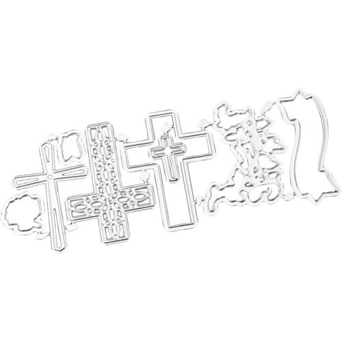 Carbon Steel Classic Holy Cross Metal Cutting Dies Stencil Scrapbooking Paper