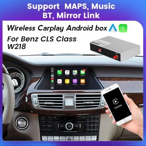Video AI Box CarPlay Android Auto Supports Mirror Link Multimedia Android System For Mercedes Benz CLS Class W218 NTG4.0 4.5 5.0