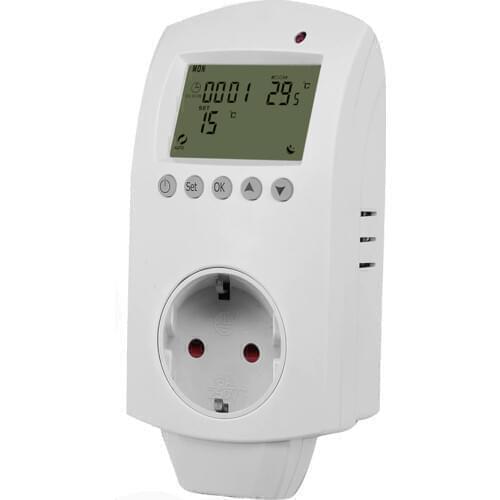 16A WiFi Automatic Plug In Thermostat Socket Switch Heating Temperature Control Timer
