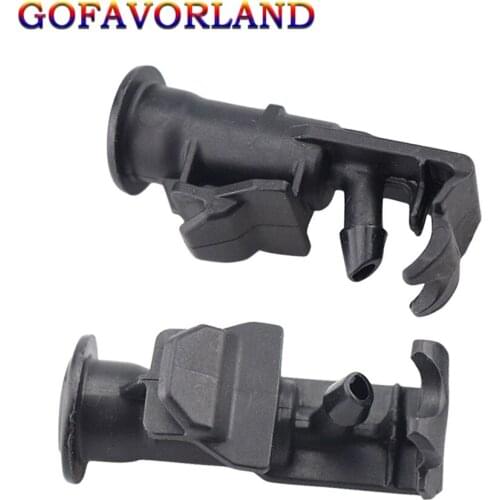 7842334000 2Pcs Windshield Washer Spray Nozzle Plastic Black Fit For Ssangyong Korando C New Actyon 2011