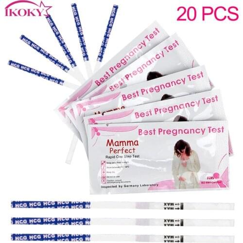 Ome Private Early Urine Measuring HCG Early Testing Pregnancy Urine Test Pregnancy Test Strips 20Pcs