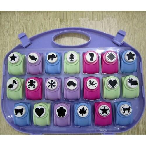 20pcs Large Hole Punch Craft DIY Scrapbooking Cards Printing Paper Shaper Cutter scrapbook set paper