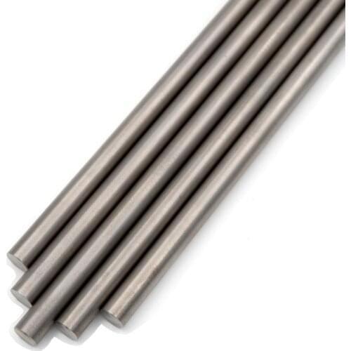 2pcs Gr2 38mm dia x 500mm length Titanium Alloy Round Bar Rod Industry Machine Use DIY Anti-corrosion Material