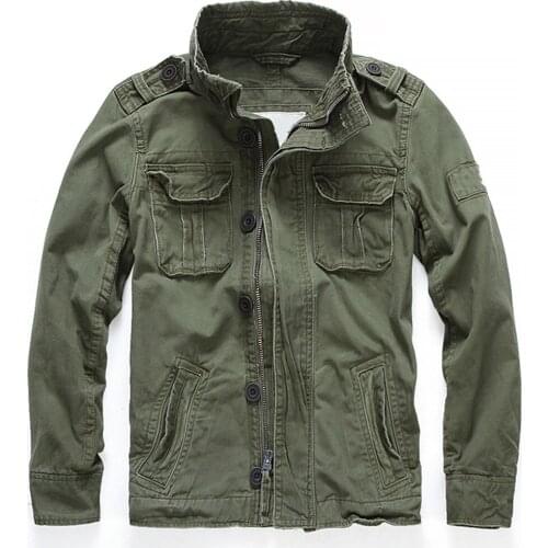 England Vintage Bomber Jackets For Man Casual Fashion Outdoor Baseball Mens Coats Military Jackets European and American Style