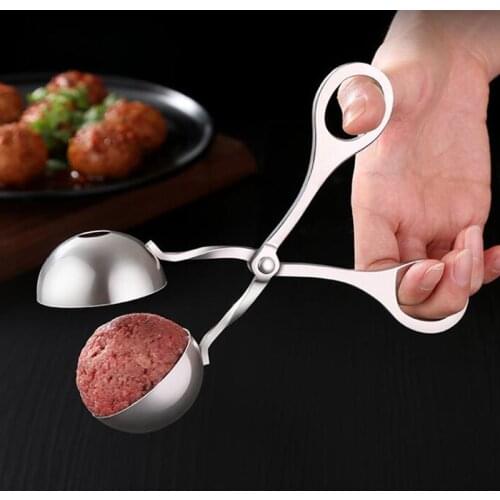 Non-Stick Practical Meat Baller Cooking Tool Stainless Steel Kitchen Meatball Scoop Ball Maker Kitchen Gadgets