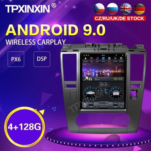 PX6 Android 9.0 4GB+128GB Tesla Style Car Radio For Nissan Tiida 2008-2011 GPS Navi Auto Stereo Recoder Head Unit DSP Carplay