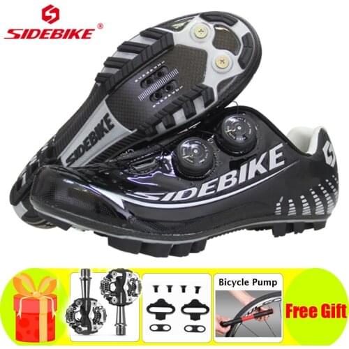 SIDEBIKE Carbon cycling shoes Mountain bike Racing Professional Bicycle Self-Lock Breathable Non-Slip Bicicleta Carretera