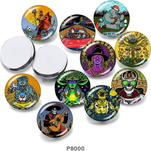 People 12mm/18mm/20mm/25mm/30mm Round Glass Cabochon Flat Back Making Findings P8000