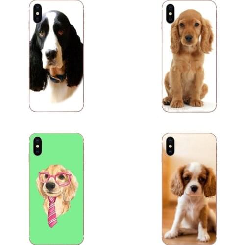 Cute Spaniel Dog For LG G7 ThinQ G5 G6 K50 Q60 K40 K8 Q7 2018 2017 V40 V30 V20 V10 Luxury Fashion Phone Case