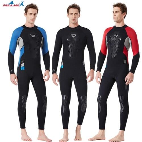 Men 3 mm Diving suit snorkel swimsuit Super Elastic surfing long Wetsuit neoprene Freediving spearfishing Keep warm Swimming